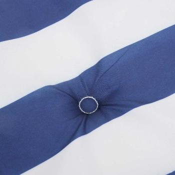 Gartenbank-Auflage Blau Weiß Gestreift 180x50x4cm Oxford-Gewebe