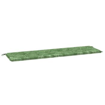 Gartenbank-Auflage Blattmuster 180x50x4 cm Oxford-Gewebe