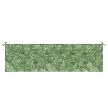 Gartenbank-Auflage Blattmuster 180x50x4 cm Oxford-Gewebe