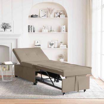 ARDEBO.de - Schlafsofa 3-in-1 Ausziehbares Design Taupe Stoff