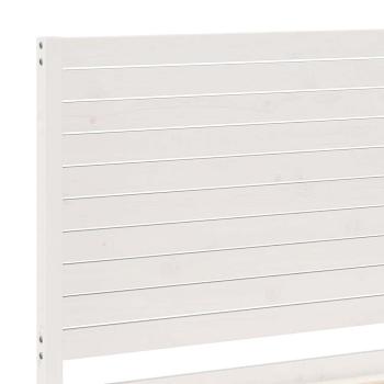 Massivholzbett Extra Lang ohne Matratze Weiß 90x210 cm