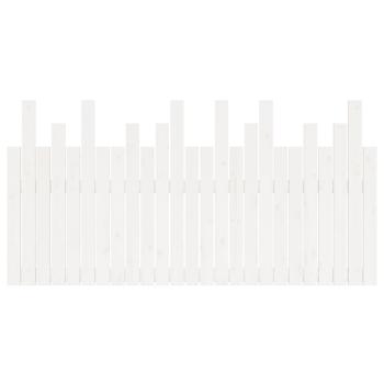 Wand-Kopfteil Weiß 159,5x3x80 cm Massivholz Kiefer