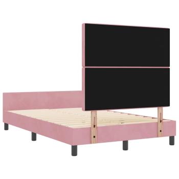 Bettgestell Rosa 120x190 cm Samt