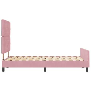 Bettgestell Rosa 120x190 cm Samt