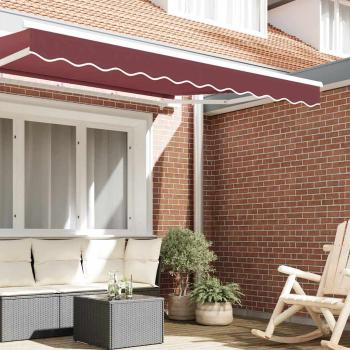 Markisenvolant für 2,5 m Rahmen Burgunderrot 2,3x0,2 m