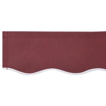 Markisenvolant für 2,5 m Rahmen Burgunderrot 2,3x0,2 m