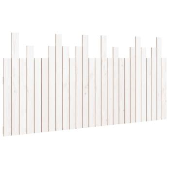 Wand-Kopfteil Weiß 166x3x80 cm Massivholz Kiefer