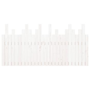 Wand-Kopfteil Weiß 166x3x80 cm Massivholz Kiefer