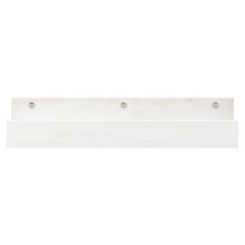 Wandregale 2 Stk. Weiß 50x12x9 cm Massivholz Kiefer
