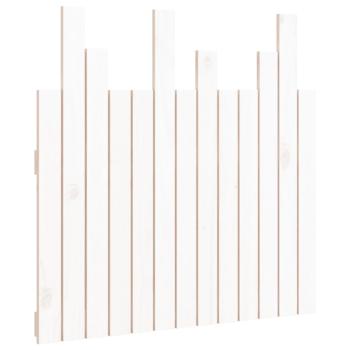 Wand-Kopfteil Weiß 82,5x3x80 cm Massivholz Kiefer