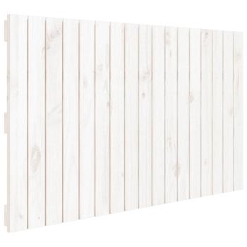 Wand-Kopfteil Weiß 108x3x60 cm Massivholz Kiefer