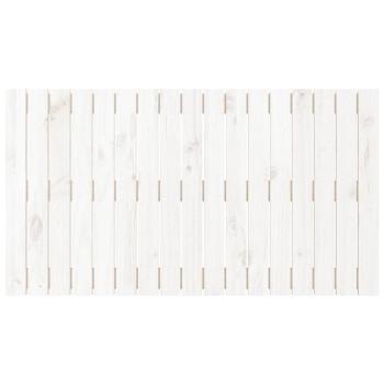 Wand-Kopfteil Weiß 108x3x60 cm Massivholz Kiefer