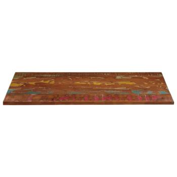 Tischplatte 140x60x3,8 cm Rechteckig Altholz Massiv