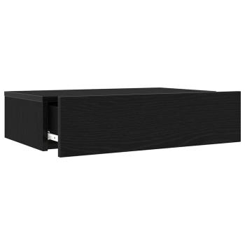 TV-Schränke mit LED-Leuchten 2 Stk. Schwarze Eiche 60x35x15,5 cm