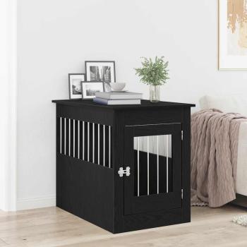 ARDEBO.de - Hundebox-Möbel Schwarze Eiche 80 x 55 x 68 cm Holzwerkstoff