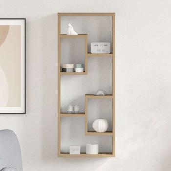 ARDEBO.de - Wandregal Artisan-Eiche 36 x 16 x 90 cm Holzwerkstoff