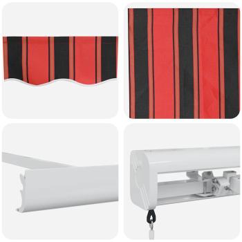 Manuelle einziehbare Markise Orange und Braun 300x250 cm