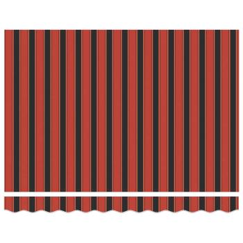 Manuelle einziehbare Markise Orange und Braun 300x250 cm