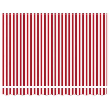 Manuelle einziehbare Markise rot-weiß gestreift 350x250 cm