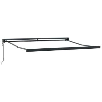 Automatische einziehbare Markise Grün und Weiß 350x250 cm