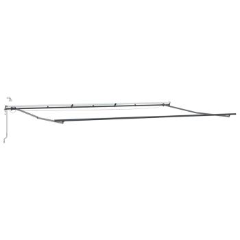 automatische einziehbare Markise mit LED in Gelb und Orange 600x300 cm