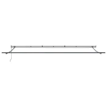 automatische einziehbare Markise mit LED in Gelb und Orange 600x300 cm