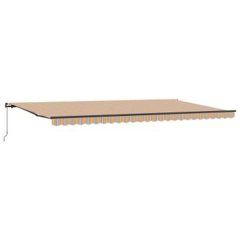 Manuelle Einziehbare Markise Mehrfarbiger Streifen 600x300 cm