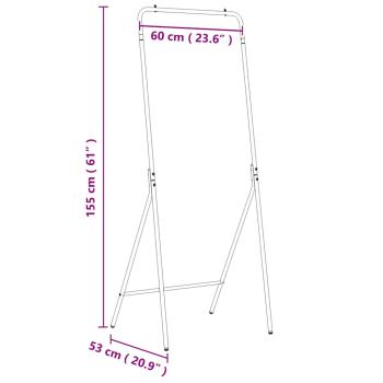 Kleiderständer Schwarz Metall Standard Zusammenklappbar