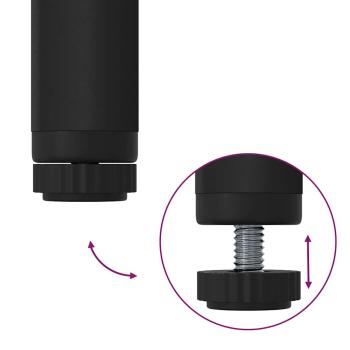 Kleiderständer Schwarz Metall Standard Zusammenklappbar