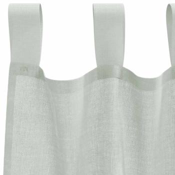 Voile Vorhänge mit Schlaufen 2 Stk. Hellgrau 140x140 cm