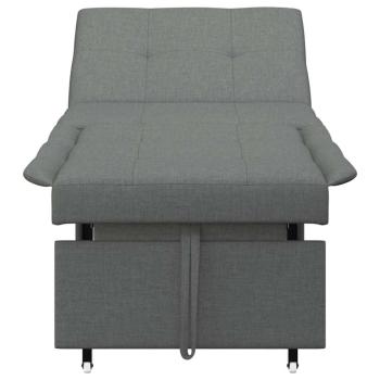 3-in-1 Schlafsofa - Ausziehbares Design, Dunkelgrauer Stoff