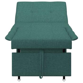 3-in-1 Schlafsofa - Ausziehbares Design in dunklem Grün