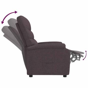ARDEBO.de - Relaxsessel Dunkelbraun Stoff