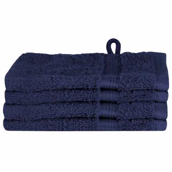 Gästetuch SOLUND 4 Stk. Marineblau 15 x 21 cm 550 gsm