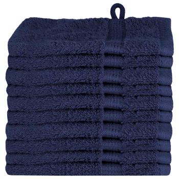 Waschhandschuhe 10 pcs Marineblau 15 x 21 cm Baumwolle