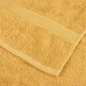 Waschhandschuhe 4 pcs Gold 15 x 21 cm Baumwolle