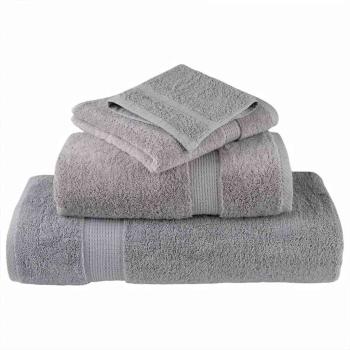 Waschhandschuhe 4 pcs Grau 15 x 21 cm Baumwolle