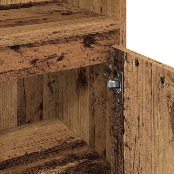 3-teiliges Badezimmermöbel Set aus altem Holz