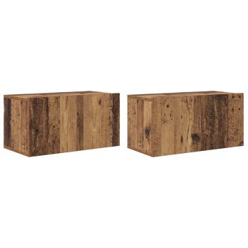 TV-Schrank-Set 4 pcs Altes Holz Mittel 30 x 60 x 30,5 cm