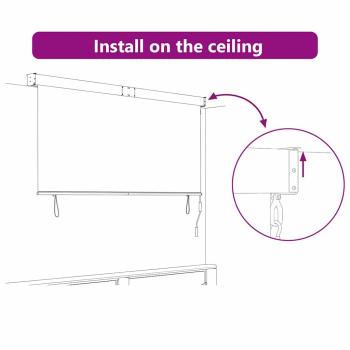 Outdoor Rollo Gestreift Verstellbar Orange und Weiß 220 x 250 cm Stoff