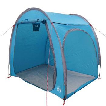 Fahrradgarage mit Dach mit Speicher Blau 218 x 156 x 180 cm