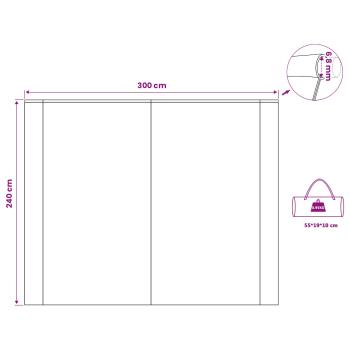 Wasserfeste Plane Personen 240 x 300 cm Wasserdicht Blau