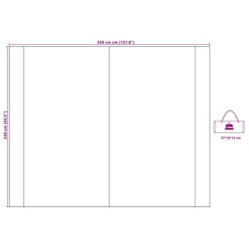 Wasserfeste Plane Blau 350 x 240 cm