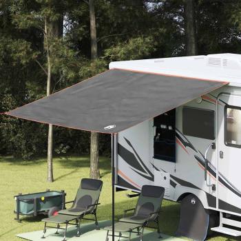 ARDEBO.de - Wasserfeste Plane Grau und Orange 350 x 240 cm