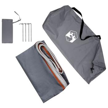 Wasserfeste Plane Grau und Orange 350 x 240 cm