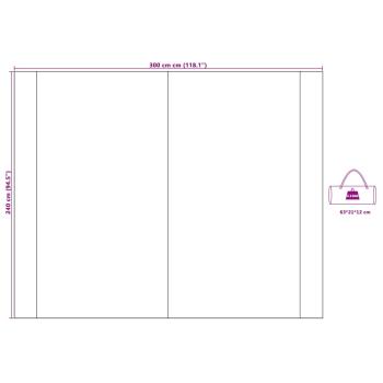 Wasserfester Tarp 300 x 240 cm