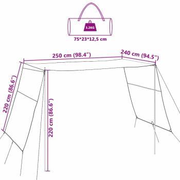 Wasserfester Tarp 302 x 240 x 240 cm