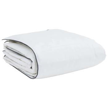 Winterbettdecke Weiß 155 x 200 cm 105gsm Pfirsich-Polyester