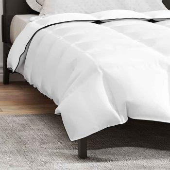 Winterbettdecke Weiß 155 x 200 cm 105gsm Pfirsich-Polyester