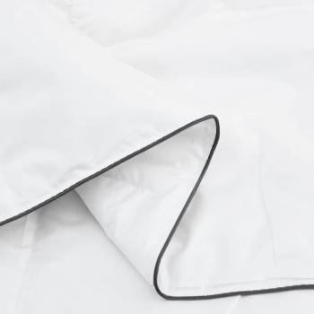Winterbettdecke Weiß 155 x 200 cm 105gsm Pfirsich-Polyester
